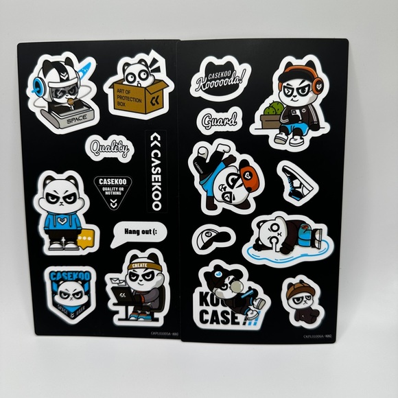 iPhone 14 Pro Case - clear case w stickers and stand - Picture 4 of 7